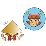 Flexible Polyethylene One-Size-Fits-All Gotoku for Sugegasa (pilgrim hat)