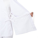Shikoku Pilgrimage white vest with sleeves and printed phrases on the back